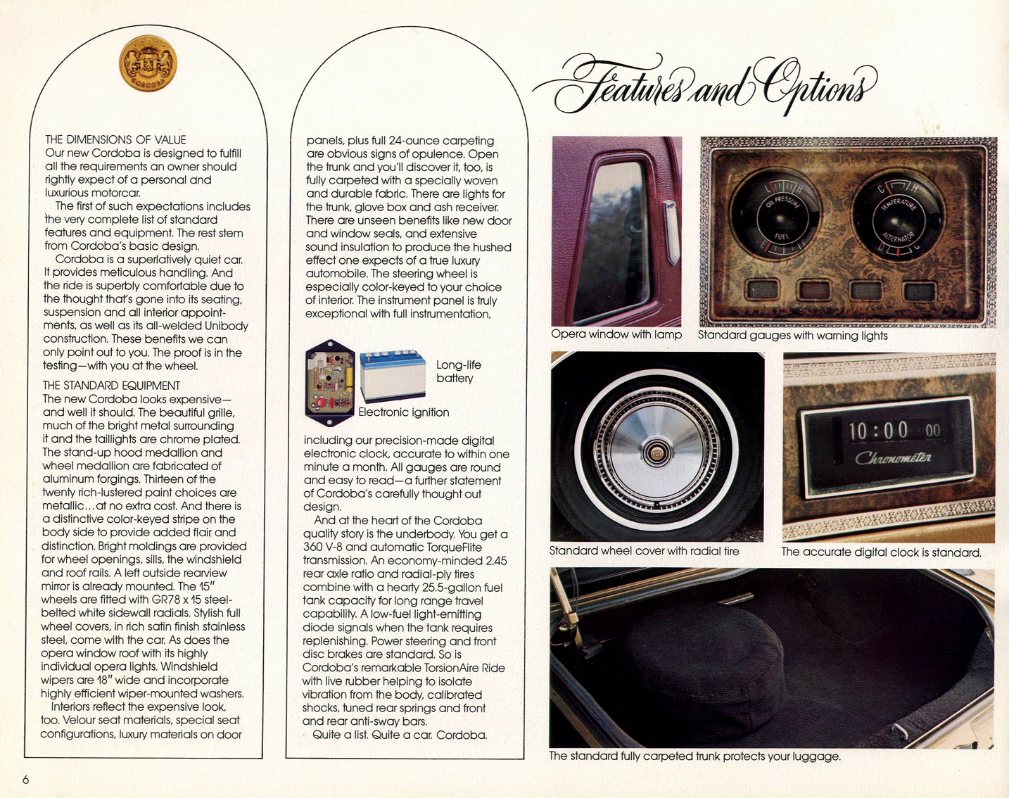 1975 Chrysler Cordoba Brochure Page 1